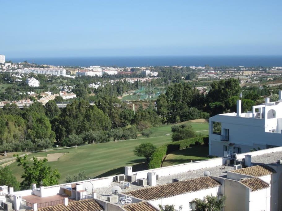 Views towards the sea, and towards the mountains too!
