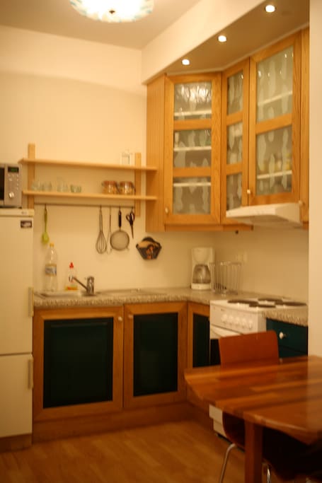 Here is the kitchen.