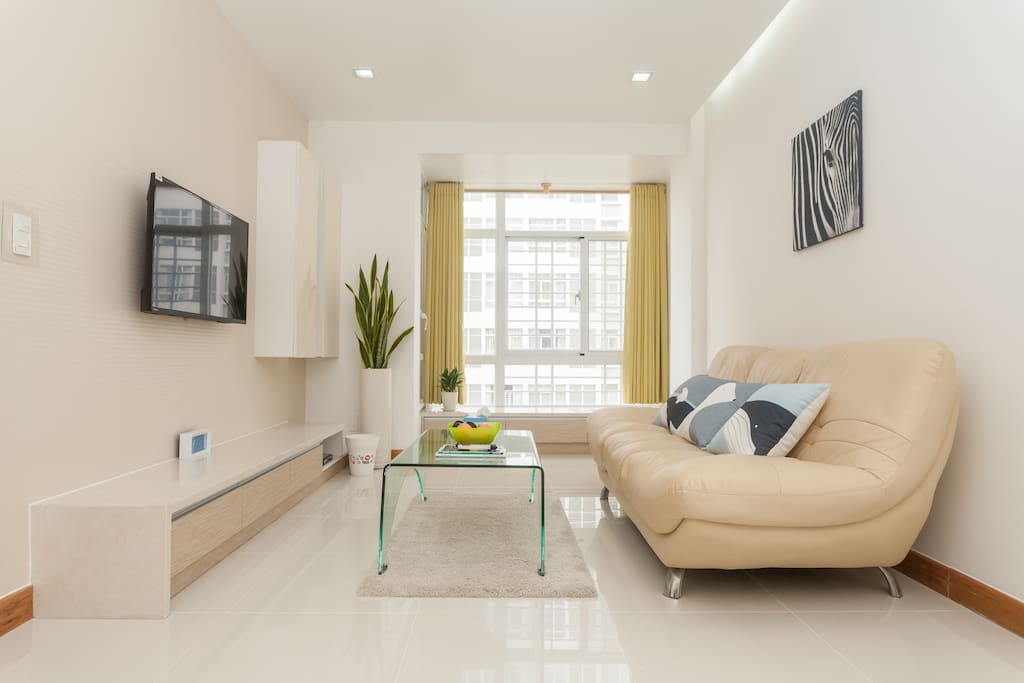 Very bright living room