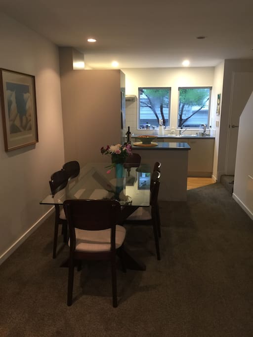 Shared dining/ kitchen