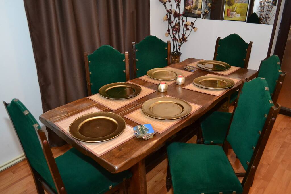The dining area
