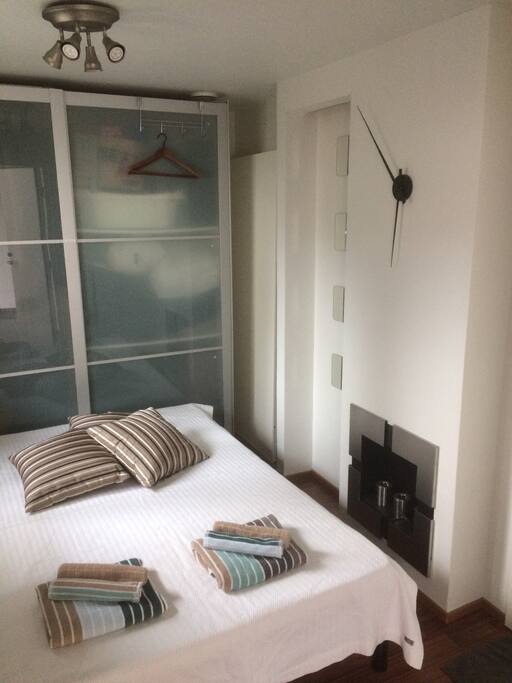 Bedroom with a double bed