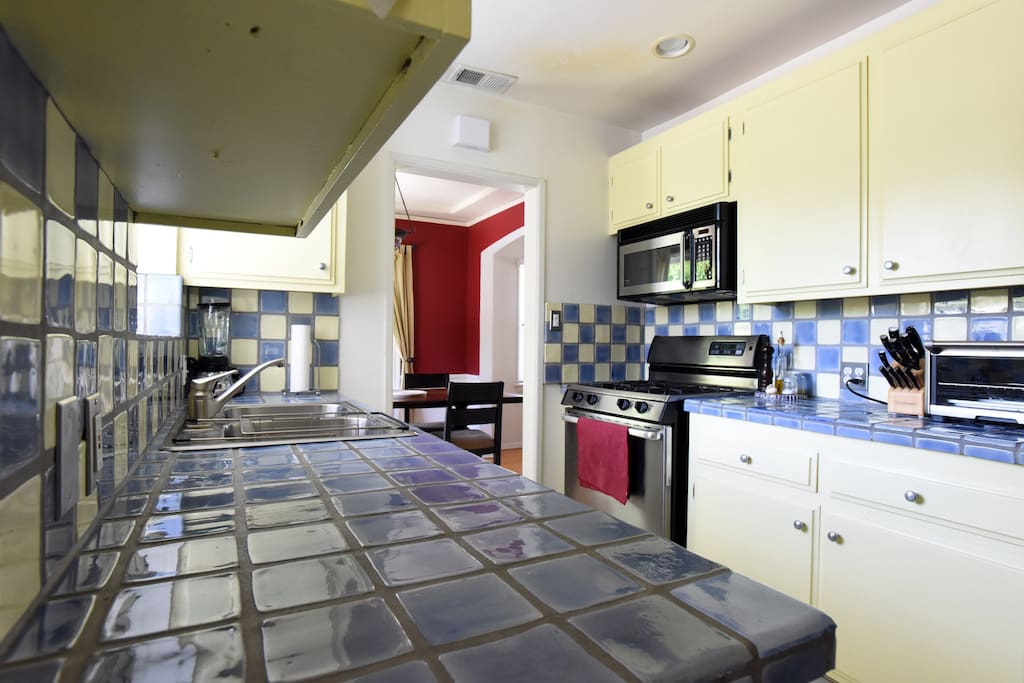 Fully stocked kitchen