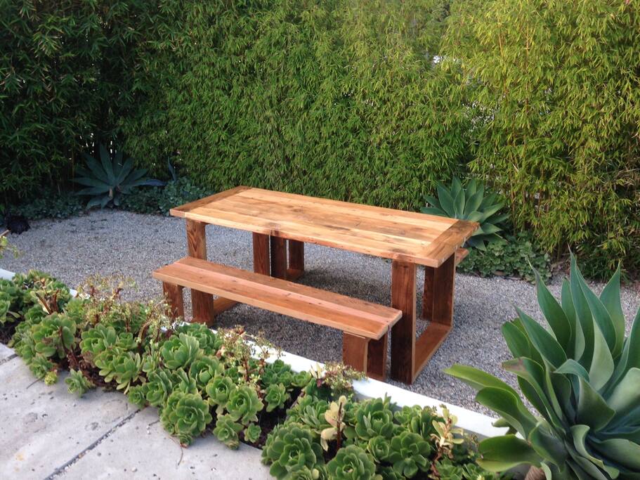 Dining room table for outdoor dinners