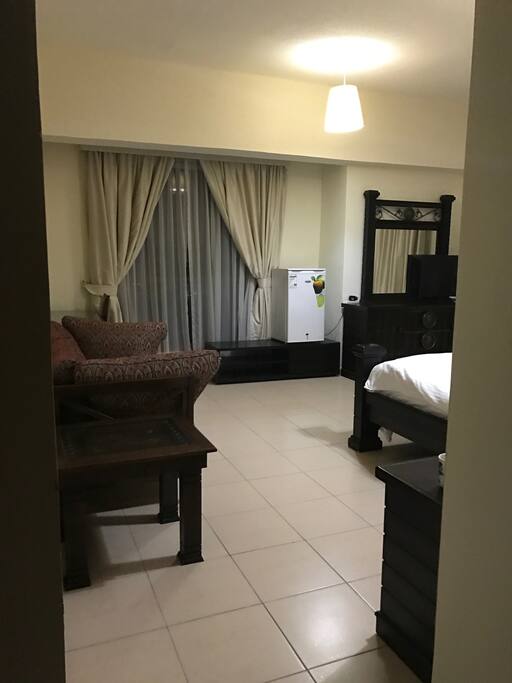 fully furnished grand master bedroom