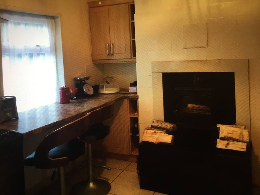 The cosy and modern kitchen.