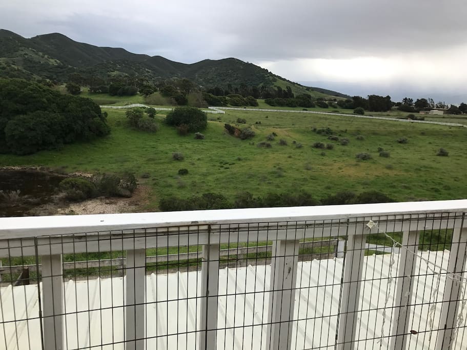 View from the guest house