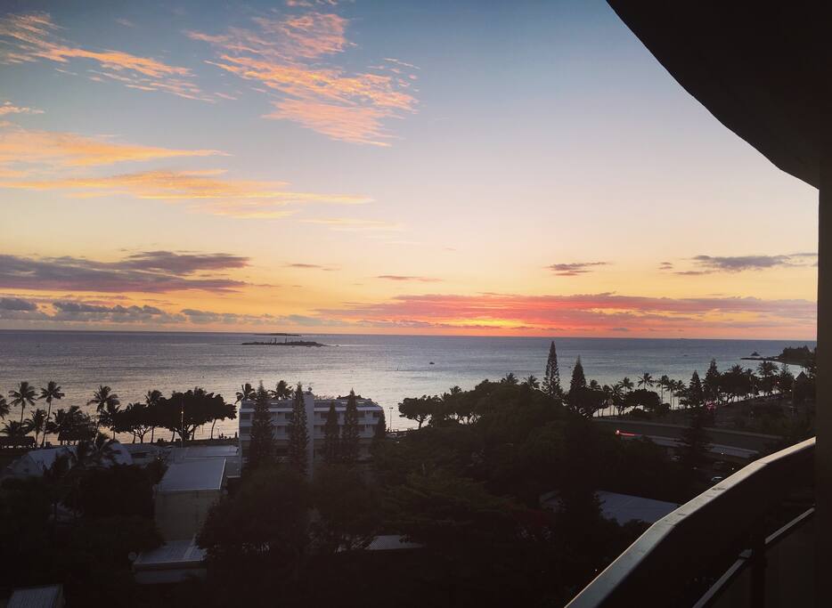 Sunset de la terrasse...
