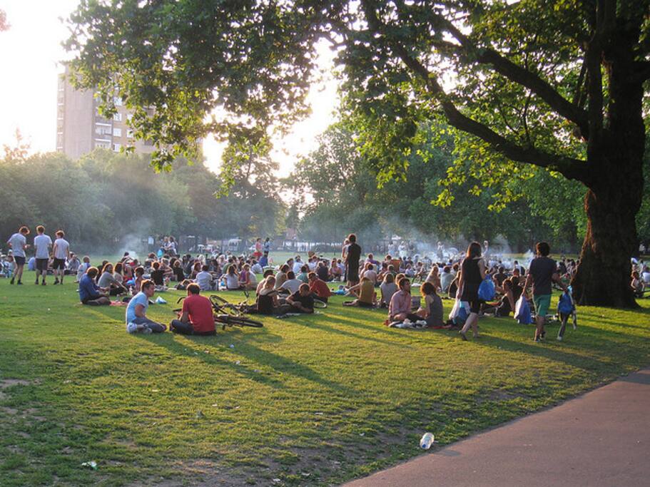 100 metres from london fields park