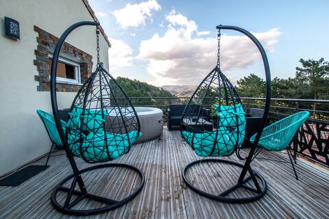villa 4* 6 pers spa + private heated pool