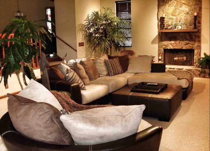 You’re welcome to relax in this beautiful living room. You’ll have it all to yourself while you’re here!