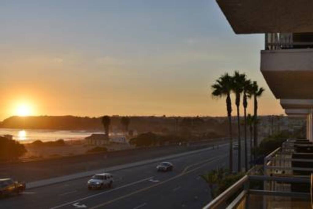 Sunset view from the balcony.
