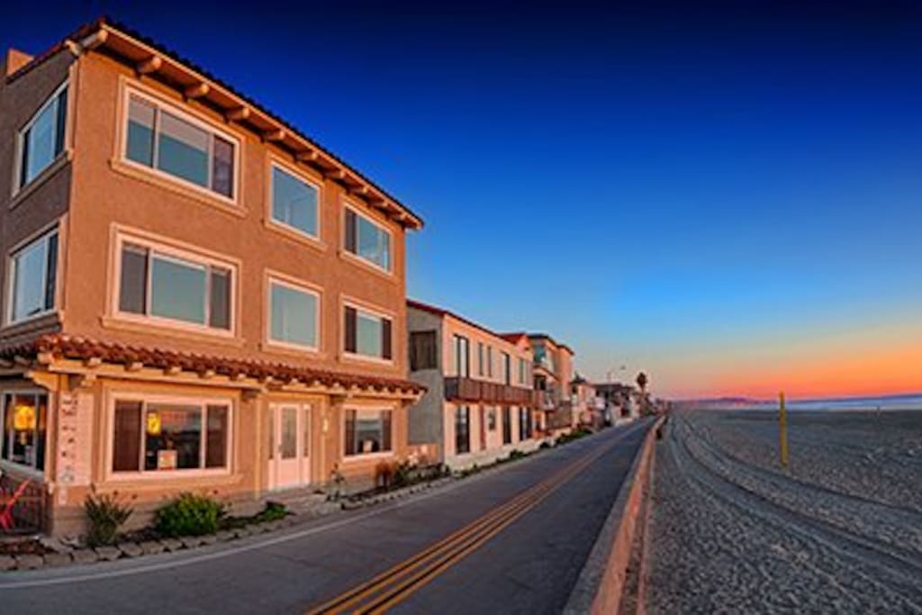 View from the Beach. San Diego Beach Vacation Rental