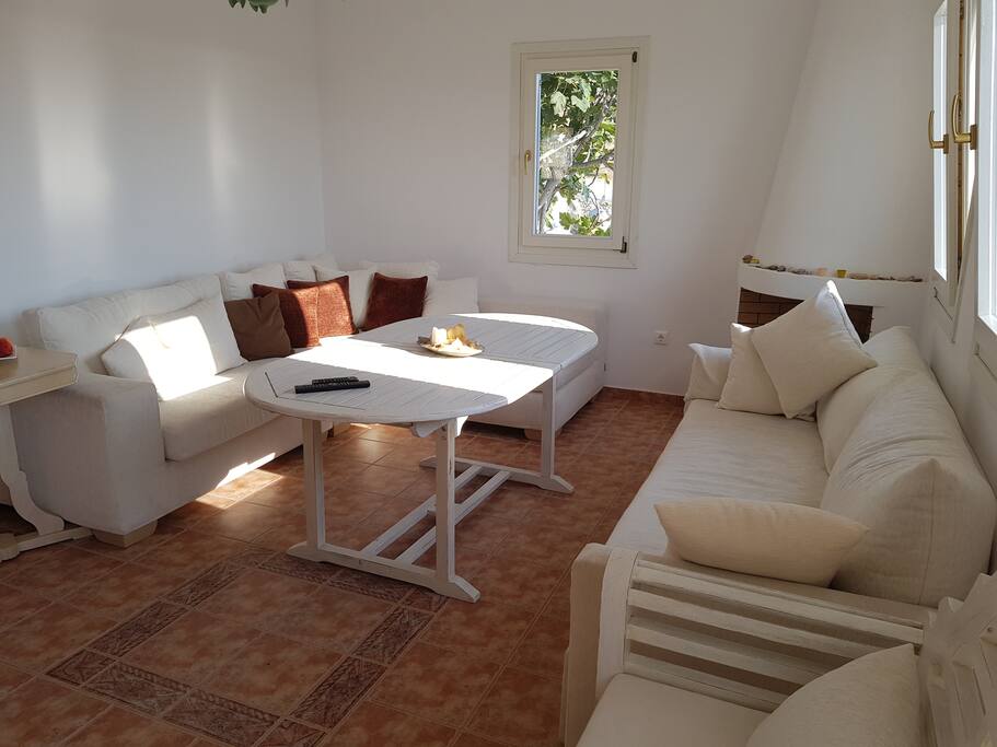The living room.