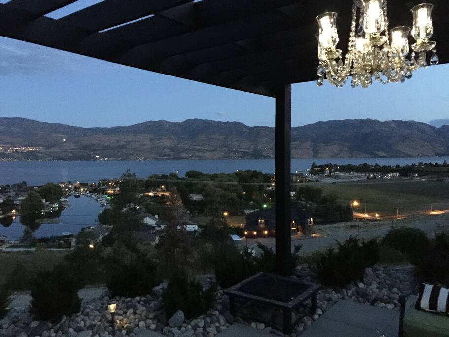 Evening underneath the pergola