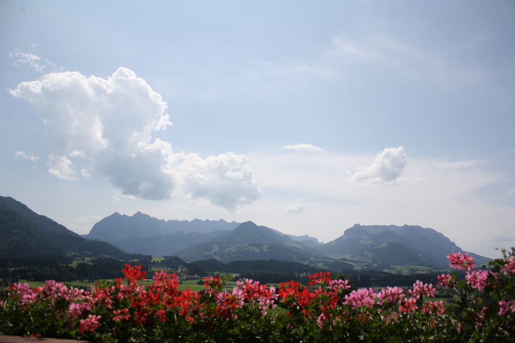 Blick zum Kaisergebirge