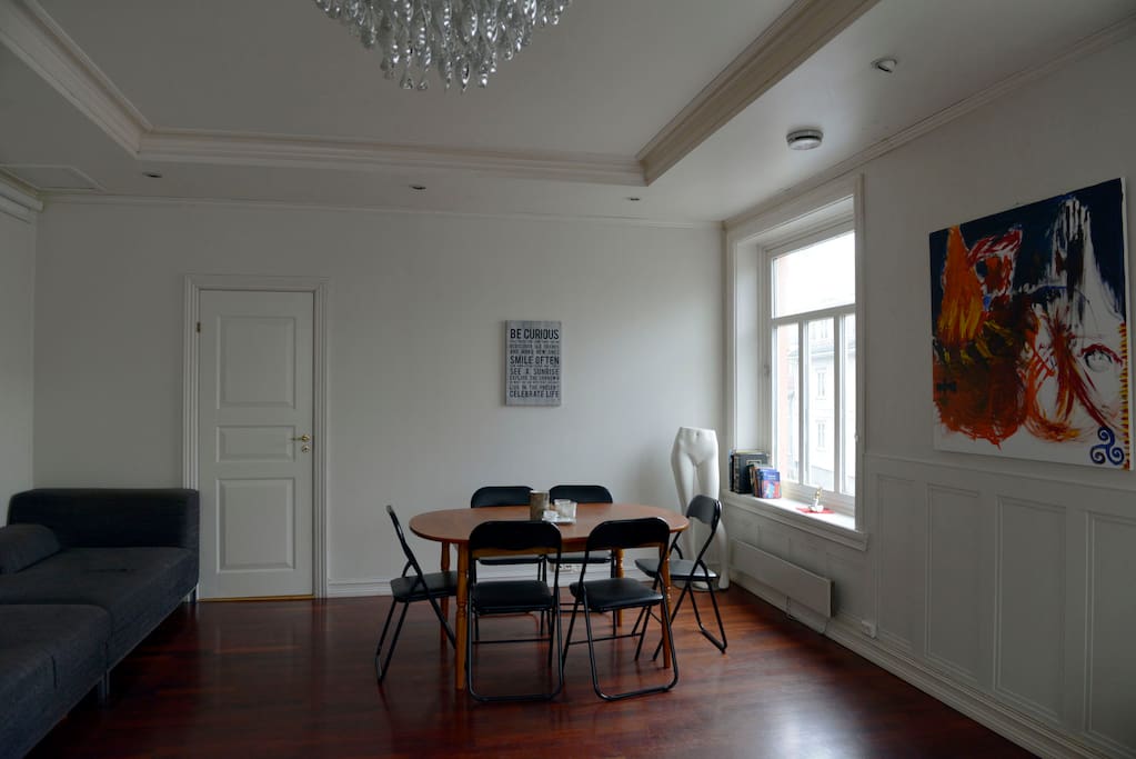Dining area at the other side of the living room