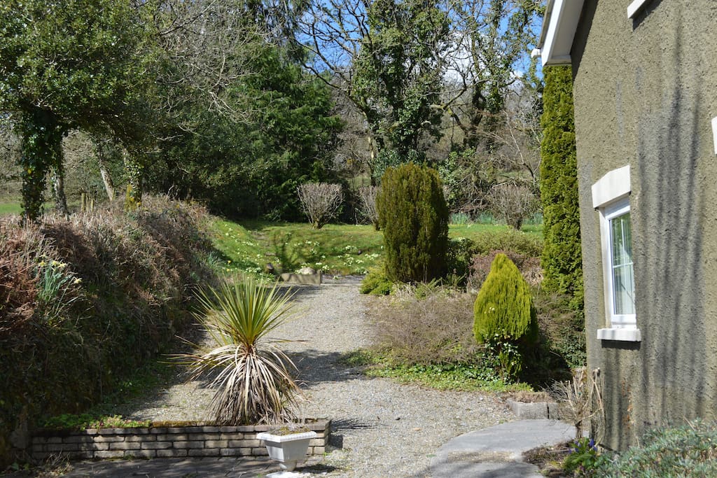 Guests' garden area.