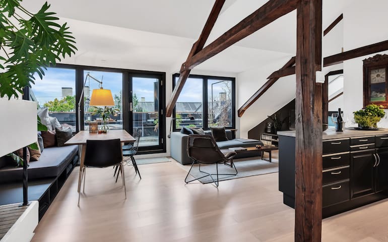 Unique and spacious loft penthouse