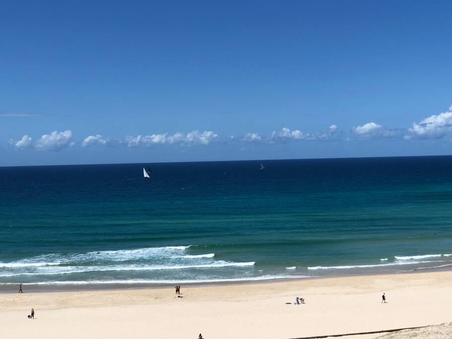 Beautiful day in Palm Beach. View from balcony.