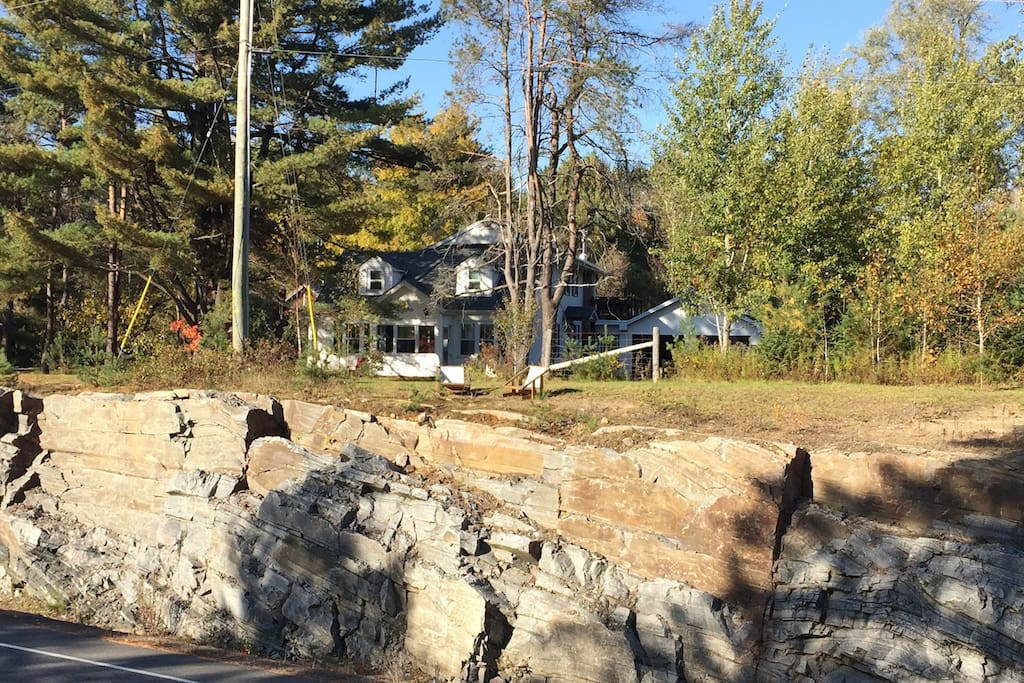 Our older home, set atop the blasted rock of high falls rd.