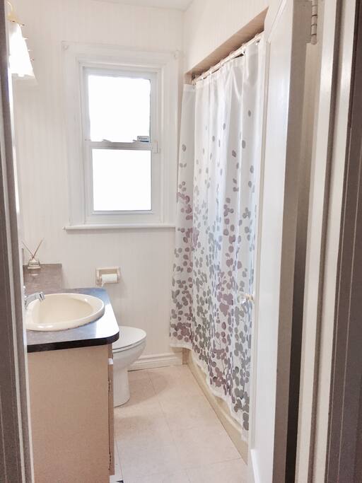 Main Level Shared Bathroom, with essential.