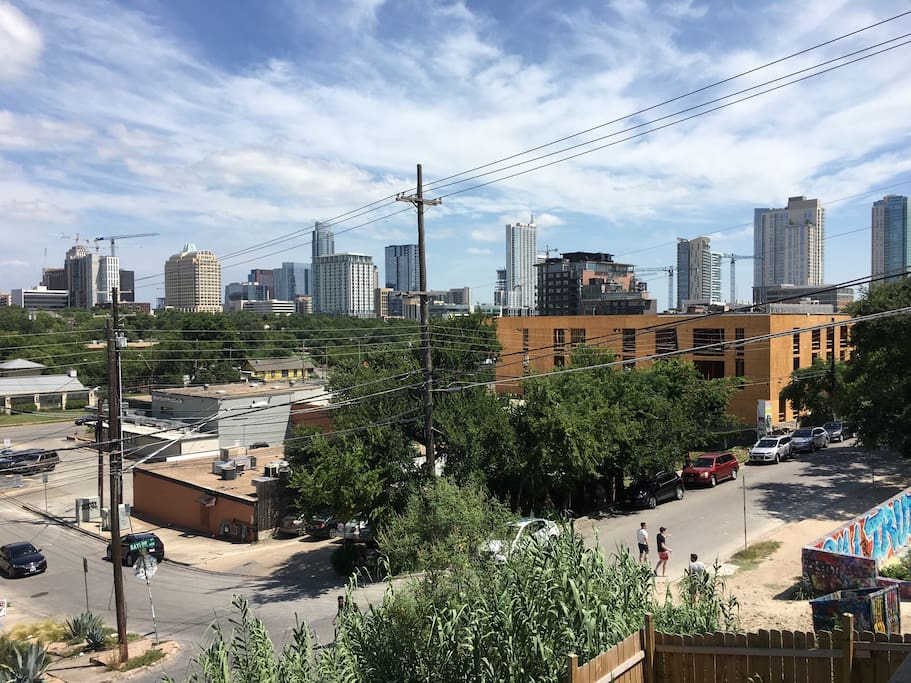 Beautiful View of downtown from living room & front porch
