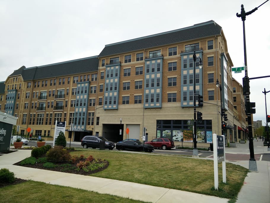 What the apartment building looks like from the outside