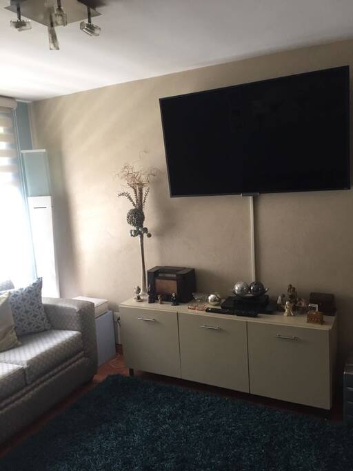 Sala con televisión area familiar.