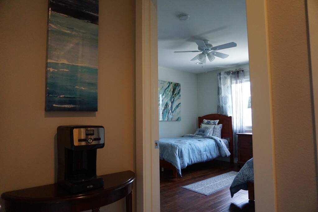 The entry door for the room.