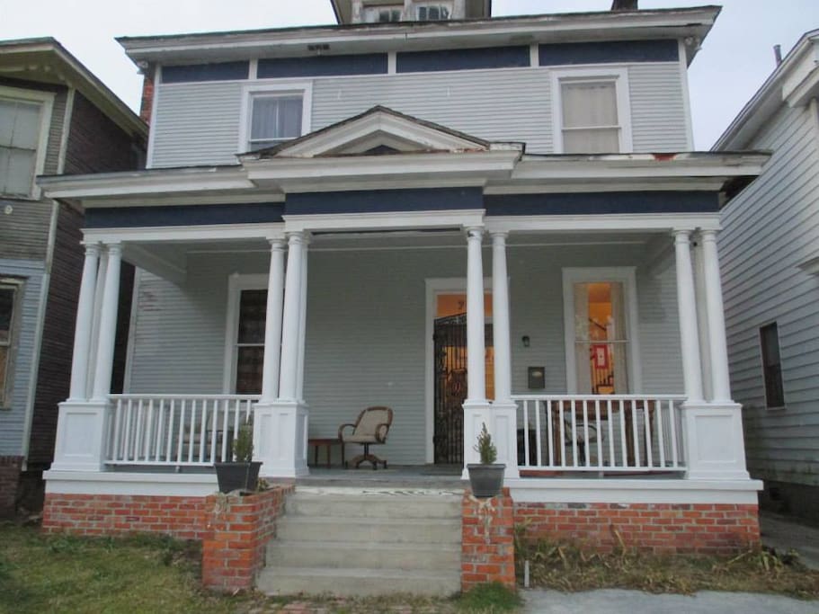 Front of the house, where we live