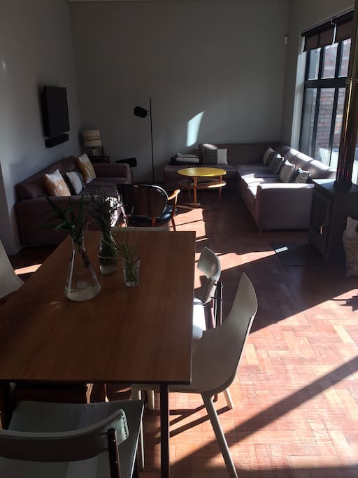 Open plan living area