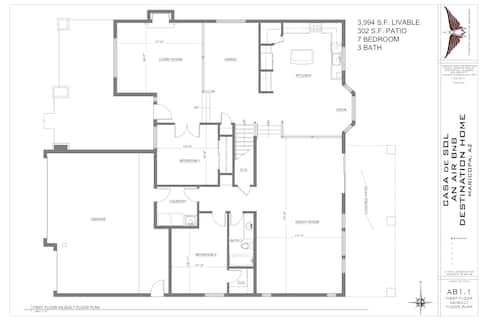 Casa de Sol - House of Sun -7 bdrm - Pool