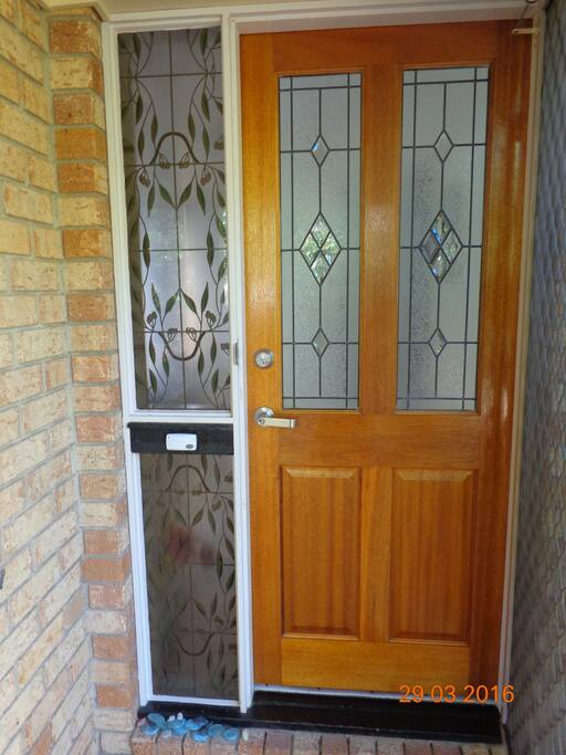 Sheltered front entrance