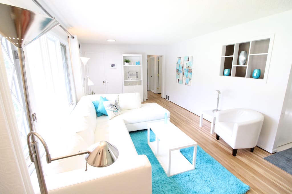 Living Room - with new hardwood floors