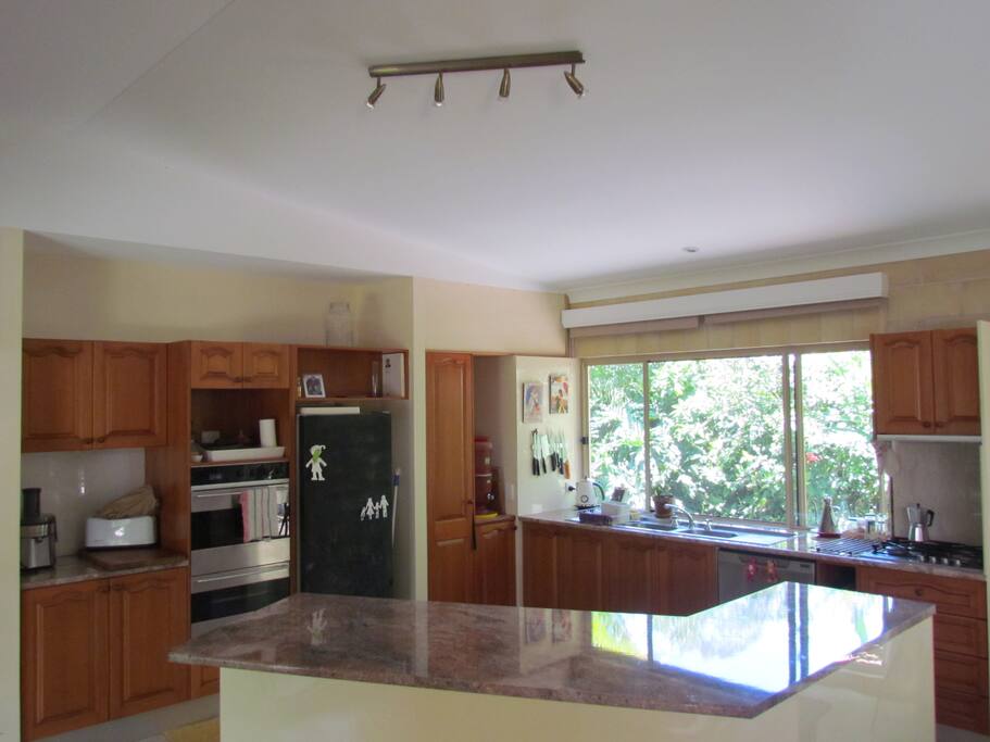 A comfortable kitchen with all you need.