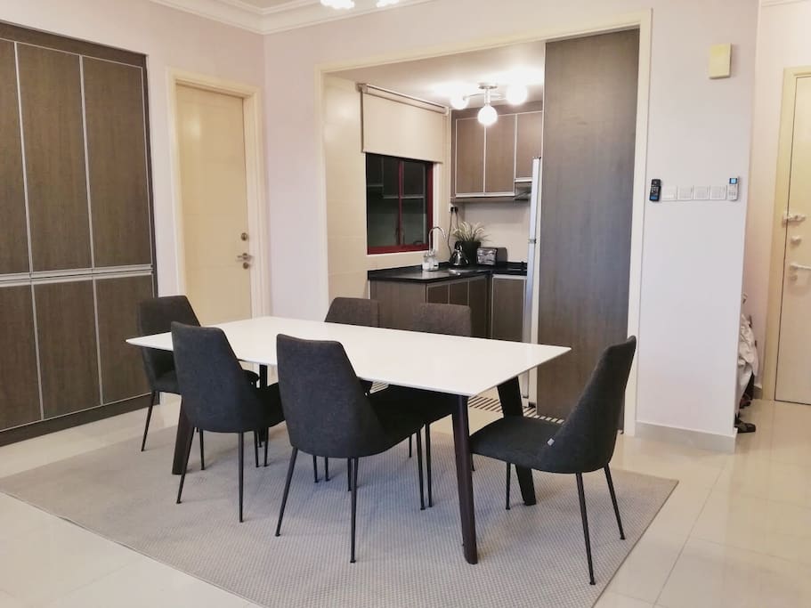 Dining Table facing the Dry Kitchen