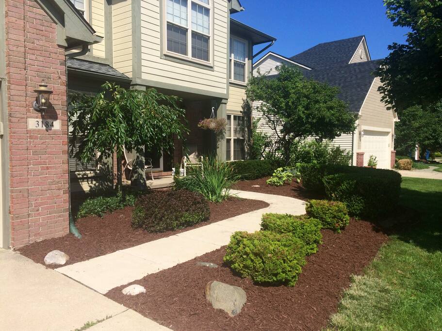 Private home with a big yard