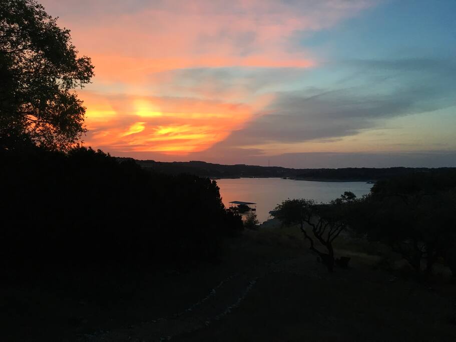 Sunset from the deck.