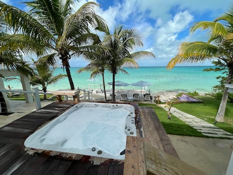 Paradise at Sunset, Beach, Outdoor Bathtubs!