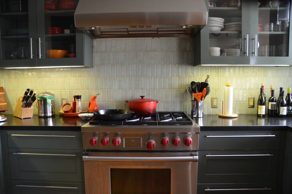 Wolfe stove and oven