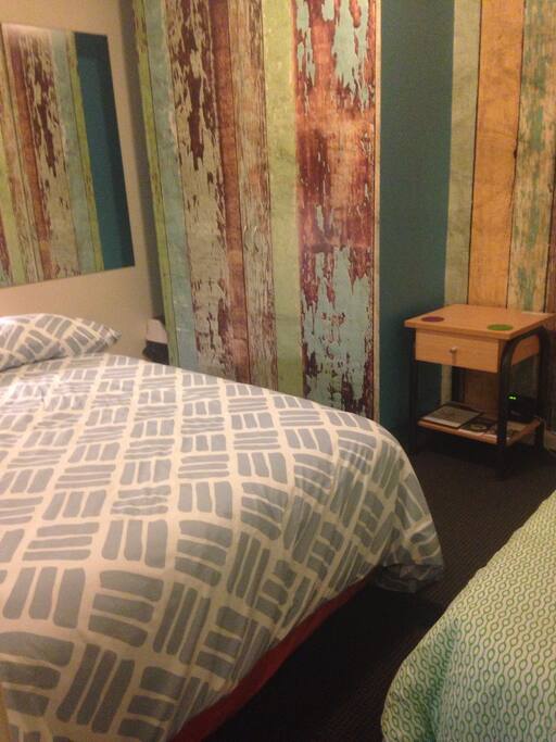 The bedroom with double bed, closet and single bed (if needed).