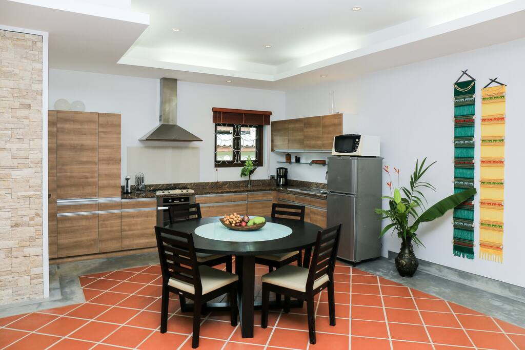 Kitchen, dining area