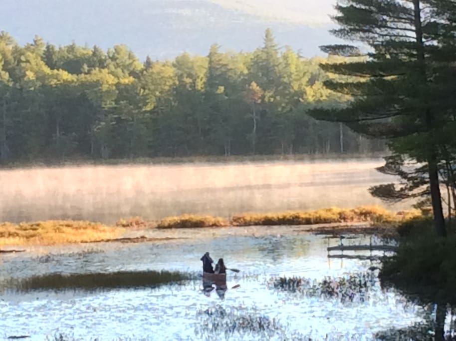 Canoeing & Kayaking available on our pond!
