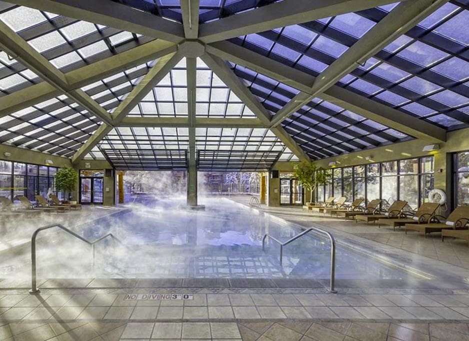 Indoor-outdoor pool - Inside view (Open to 10 pm all ages)