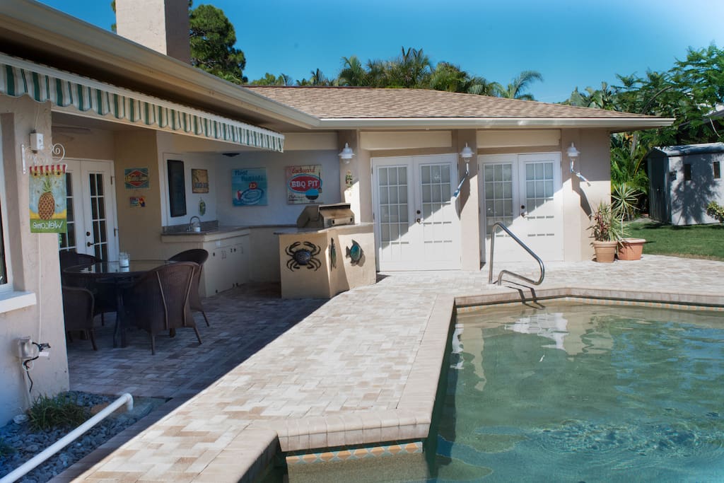 Pool and outdoor kitchen