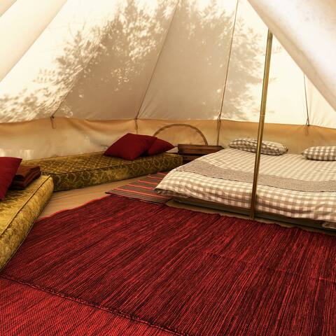 Big Belltent in the olive trees