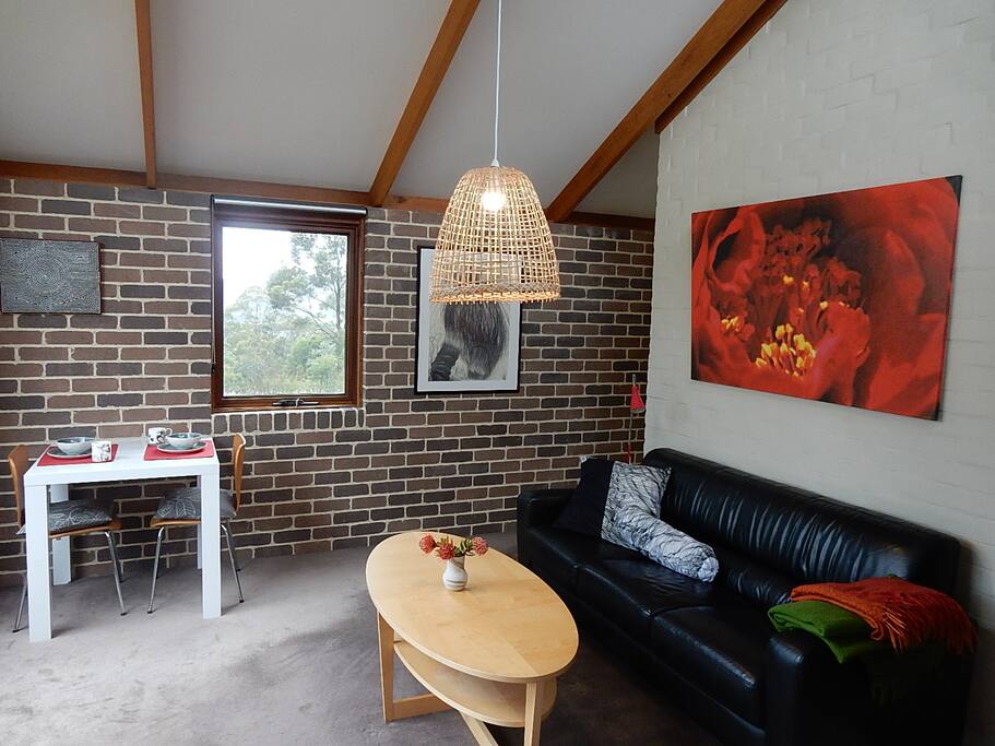 Dining table in the lounge area