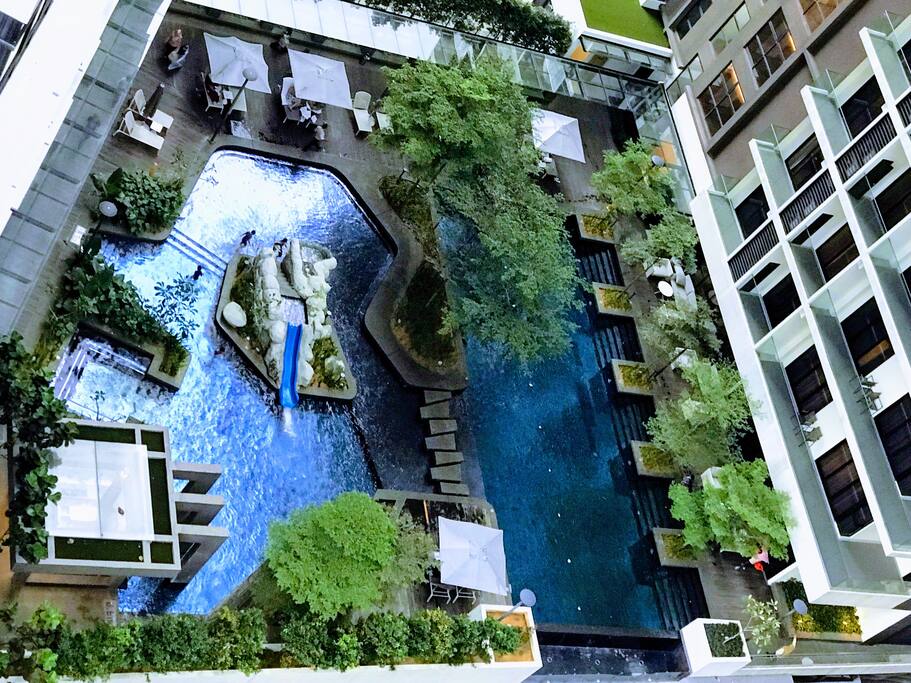 Another Balcony view: Fraser residence pool