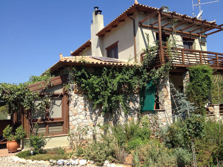 External side view of the house